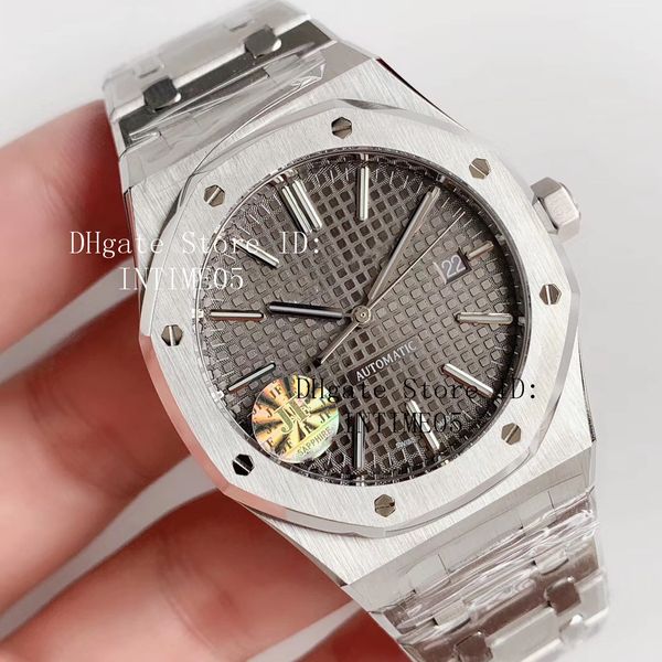 4 color jf upgrade v5 edition 41mm graytextured dial miyota 9015 cal.3120 movement full steel mens watches 15400 dive royal wristwatches, Slivery;brown
4 color jf upgrade v5 edition 41mm graytextured dial miyota 9015 cal.3120 movement full steel mens watches 15400 dive royal wristwatches, Slivery;brown