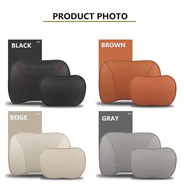 genuine leather new headrest lumbar pillow car accessories car pillow travel headrest memory cotton
genuine leather new headrest lumbar pillow car accessories car pillow travel headrest memory cotton