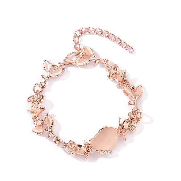 new bracelet set with opal leaf creative fashion dazzling as friends birthday gift fine jewelry bracelet for women, Black
new bracelet set with opal leaf creative fashion dazzling as friends birthday gift fine jewelry bracelet for women, Black