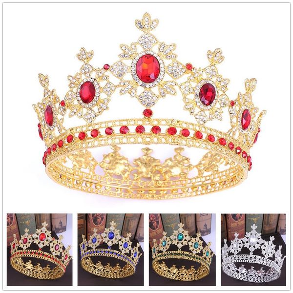 5 colors crystal queen round crowns baroque royal king rhinestone big tiaras headpieces princess wedding crowns jewelry gifts, White;golden
5 colors crystal queen round crowns baroque royal king rhinestone big tiaras headpieces princess wedding crowns jewelry gifts, White;golden
