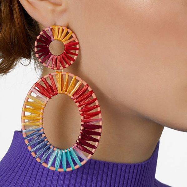 flatfoosie new trendy handmade raffia drop earrings for women unique wedding bohemian fringed tassel earring party accessories, Silver
flatfoosie new trendy handmade raffia drop earrings for women unique wedding bohemian fringed tassel earring party accessories, Silver