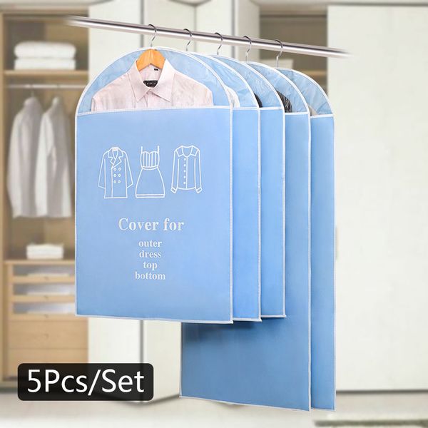 clothes cover 5pcs jacket clothes storage bag dustproof cover non woven dress household supplies
clothes cover 5pcs jacket clothes storage bag dustproof cover non woven dress household supplies
