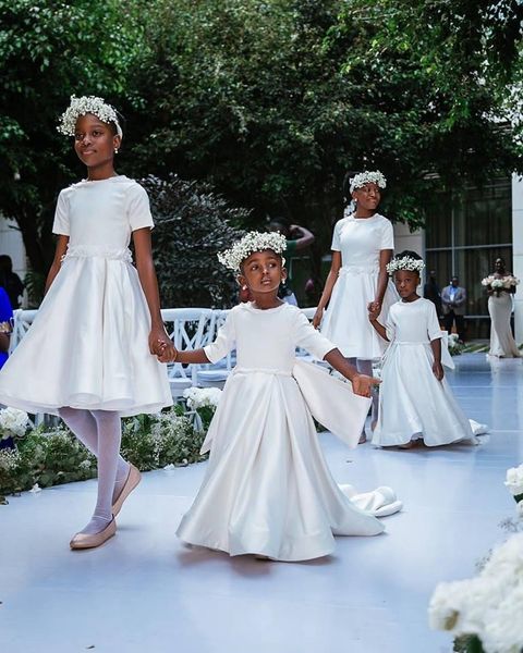 satin with half sleeves a line princess flower girl dresses for wedding kids birthday first holy communion dresses, White;blue
satin with half sleeves a line princess flower girl dresses for wedding kids birthday first holy communion dresses, White;blue