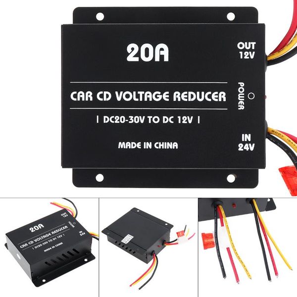 20a 360w dc 24v to 12v 20a black power converter electric lron inverter voltage reducer step-down transformer for car
20a 360w dc 24v to 12v 20a black power converter electric lron inverter voltage reducer step-down transformer for car