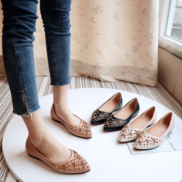 pointed toe boat shoes fashion rubber basic flat shallow 2019 crystal casual spring lace-up women pu slip-on shoes woman, Black
pointed toe boat shoes fashion rubber basic flat shallow 2019 crystal casual spring lace-up women pu slip-on shoes woman, Black