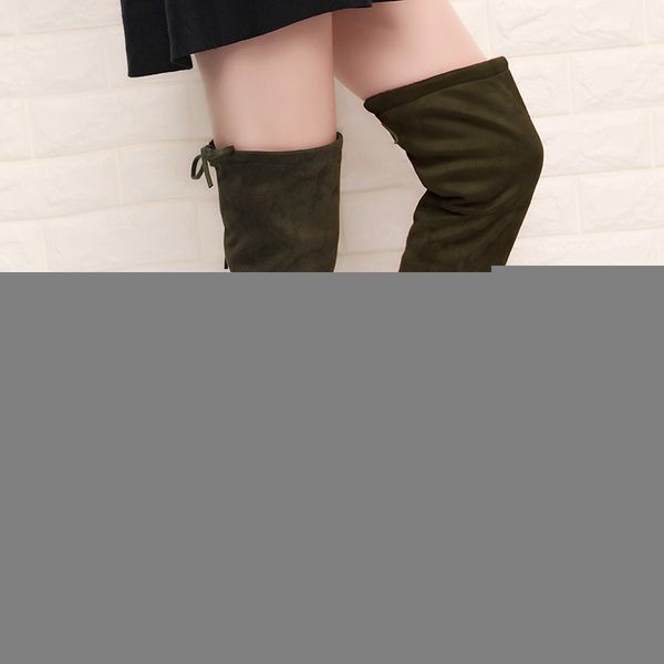 slim boots over the knee high suede women snow boots women's fashion winter thigh high boots shoes woman, Black
slim boots over the knee high suede women snow boots women's fashion winter thigh high boots shoes woman, Black