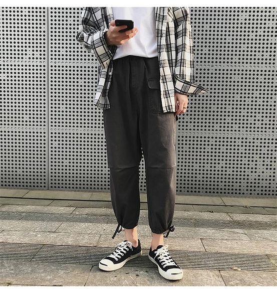pants fashion loose plus size trousers casual mens pencli pants designer mens cargo, Black
pants fashion loose plus size trousers casual mens pencli pants designer mens cargo, Black