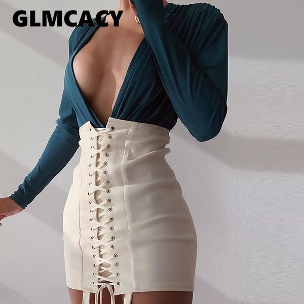 plunge contrast color lace-up bodycon dress women & club long sleeve mini dresses, Black;gray
plunge contrast color lace-up bodycon dress women & club long sleeve mini dresses, Black;gray