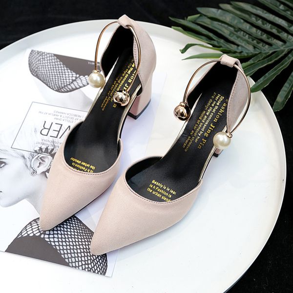 spring new korean wild suede point toe square heel female single shoes sweet comfort womens pumps temperament elegant high heels, Black
spring new korean wild suede point toe square heel female single shoes sweet comfort womens pumps temperament elegant high heels, Black