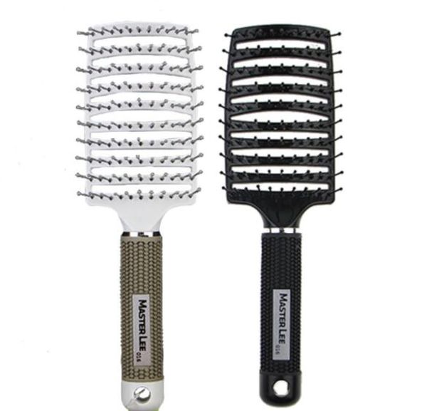 boar bristle hair brush nylon detangling pins natural boar bristles for hair oil distribution. curved for vented faster drying, Silver
boar bristle hair brush nylon detangling pins natural boar bristles for hair oil distribution. curved for vented faster drying, Silver
