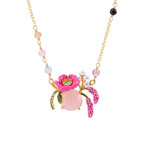 juicy grape french style romantic hand painted enamel glaze jewelry pink flower necklace temperament collarbone chain women, Silver
juicy grape french style romantic hand painted enamel glaze jewelry pink flower necklace temperament collarbone chain women, Silver