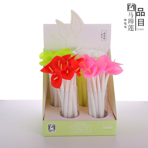 48 pcs gel pens cartoon kawaii calla lily black colored gel-inkpens for writing cute stationery office school supplies
48 pcs gel pens cartoon kawaii calla lily black colored gel-inkpens for writing cute stationery office school supplies