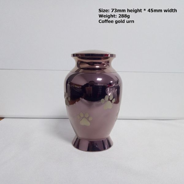 pet paw printed coffee gold cremation urn dog/ cat ashes holder funeral casket memorial urns stainless steel jewellery keepsake, Silver
pet paw printed coffee gold cremation urn dog/ cat ashes holder funeral casket memorial urns stainless steel jewellery keepsake, Silver