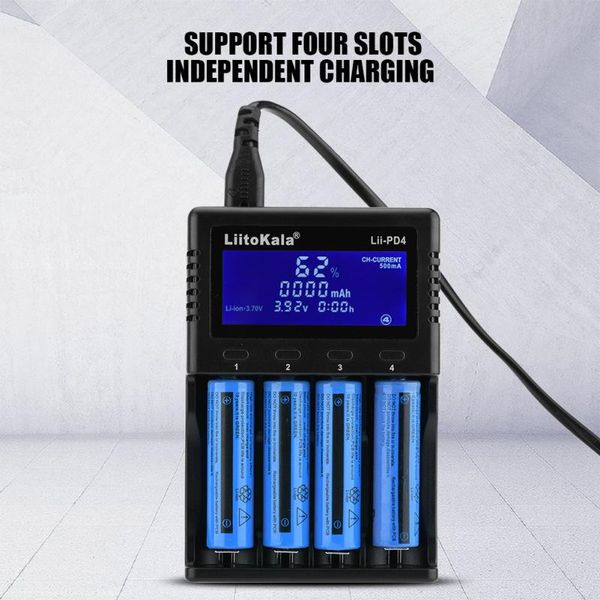 liitokala lii-pd4 18650 зарядное устройство для 18650 26650 21700 18350 aa aaa 3.7 v / 3.2 v / 1.2 v/1.5 v литиевая батарея nimh
liitokala lii-pd4 18650 зарядное устройство для 18650 26650 21700 18350 aa aaa 3.7 v / 3.2 v / 1.2 v/1.5 v литиевая батарея nimh