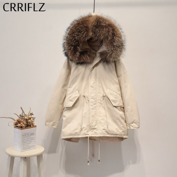 crriflz white duck down jacket short loose big fur collar hooded coats winter jacket women real fur warm thicken down parka, Black
crriflz white duck down jacket short loose big fur collar hooded coats winter jacket women real fur warm thicken down parka, Black
