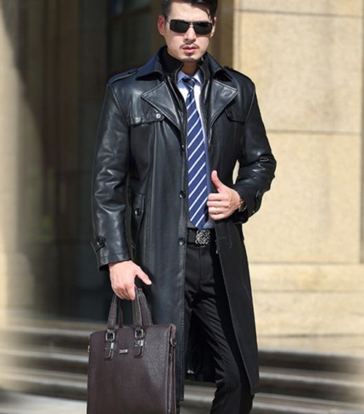 men mid long jackets leather detachable stand collar velvet lapel motorcycle, Black
men mid long jackets leather detachable stand collar velvet lapel motorcycle, Black