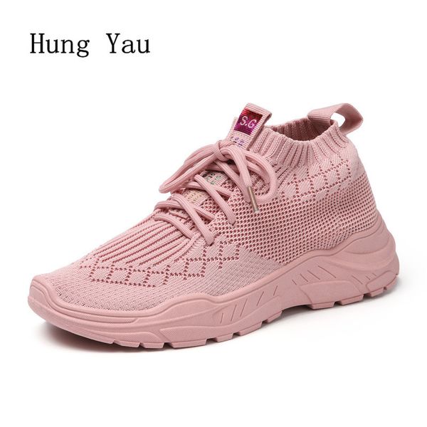 women shoes flats sneakers chunky fashion outdoor breathable thick sole couple casual mesh knit upper shoes lace up lightweight, Black
women shoes flats sneakers chunky fashion outdoor breathable thick sole couple casual mesh knit upper shoes lace up lightweight, Black