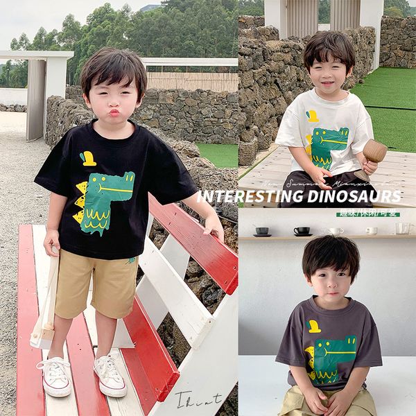 2020 boys summer short sleeve t-shirt children cartoon animals round neck short sleeve top, Blue
2020 boys summer short sleeve t-shirt children cartoon animals round neck short sleeve top, Blue