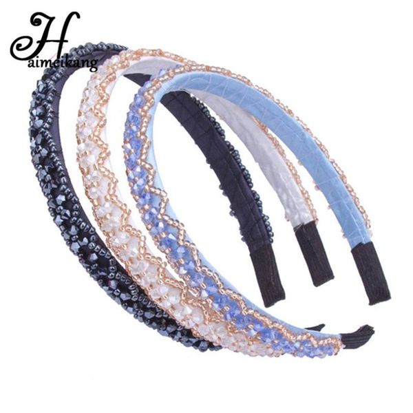 haimeikang trendy cute hair accessories women fashion crystal beaded hair hoop headdress girls crystal weave headband headwear
haimeikang trendy cute hair accessories women fashion crystal beaded hair hoop headdress girls crystal weave headband headwear