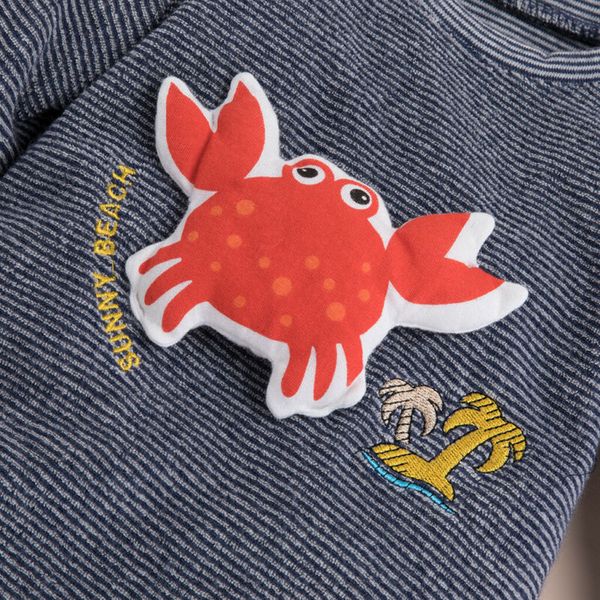 newborn baby boys girls romper clothes crab print striped jumpsuit sleepwear autumn clothes, Blue
newborn baby boys girls romper clothes crab print striped jumpsuit sleepwear autumn clothes, Blue