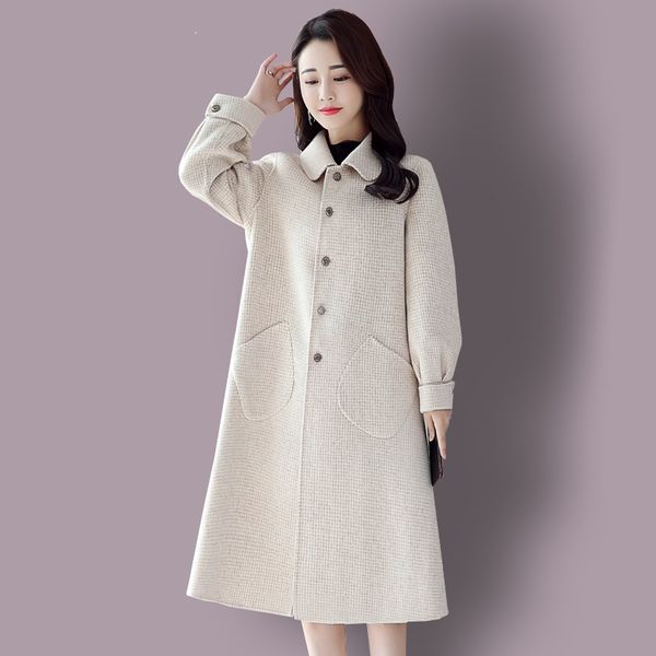 coat female houndstooth cashmere coats new autumn winter classic coat popular long woolen female korean fashion clothing, Black
coat female houndstooth cashmere coats new autumn winter classic coat popular long woolen female korean fashion clothing, Black