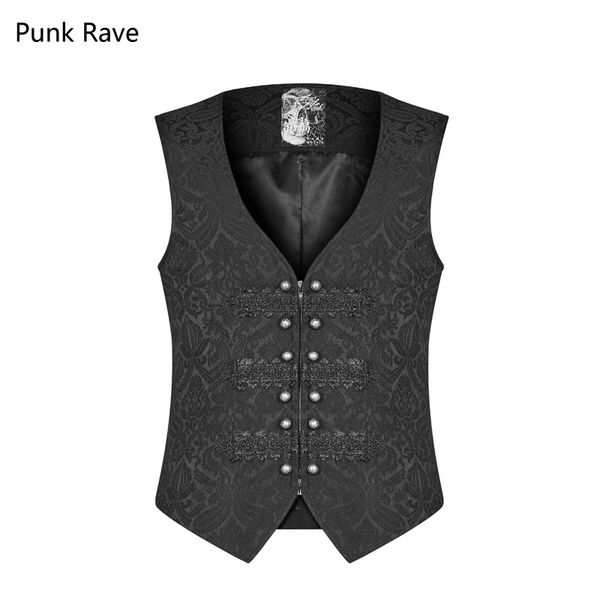 punk rave gorgeous gothic rock metal buckle retro victorian party men's jacquard vest waistcoat y989, Black;white
punk rave gorgeous gothic rock metal buckle retro victorian party men's jacquard vest waistcoat y989, Black;white