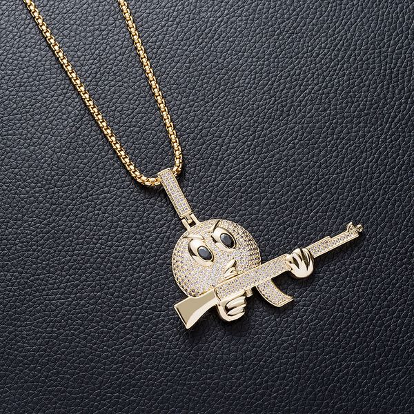 hiphop hip hop rock copper jewelry necklace zircon-inlaid hip-hop necklace, Silver
hiphop hip hop rock copper jewelry necklace zircon-inlaid hip-hop necklace, Silver