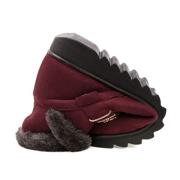 women's snow boots warm short fur plush winter ankle boots platform ladies suede cotton shoes women comfortable drop shipping, Black
women's snow boots warm short fur plush winter ankle boots platform ladies suede cotton shoes women comfortable drop shipping, Black