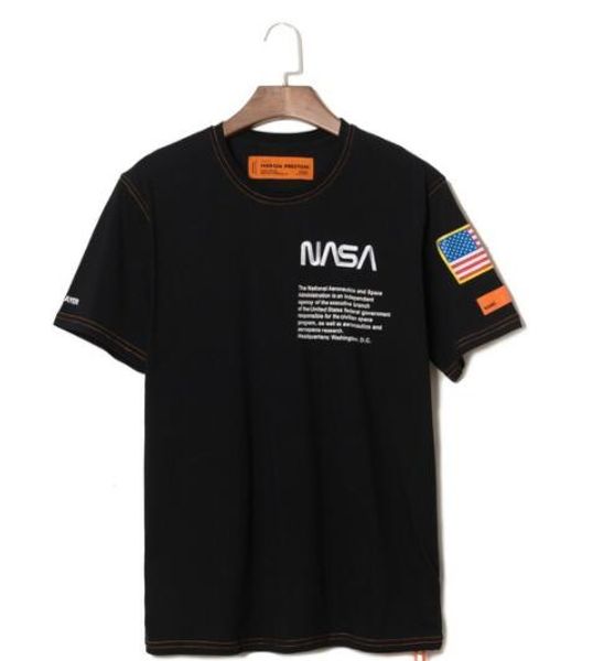 19SS НАСА High Street Италия дизайнер рубашка поло Мода мужская повседневная хлопок с вы