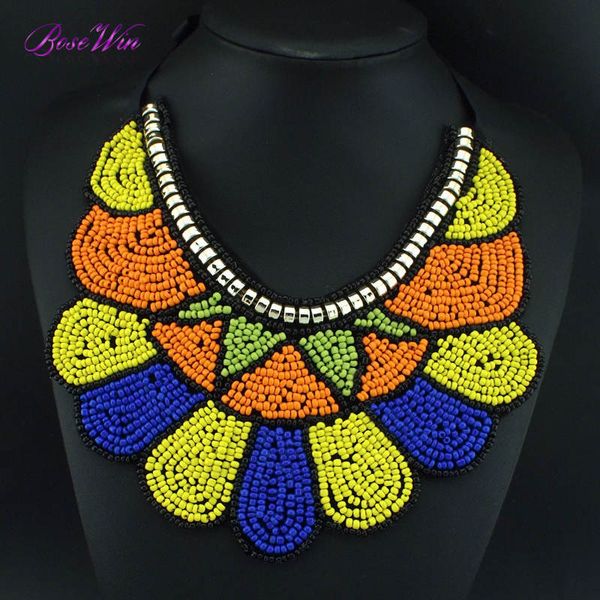 fashion exaggerated national tribal style hand made collar multicolor resin beads shape collar necklace for women dress ce3349, Silver
fashion exaggerated national tribal style hand made collar multicolor resin beads shape collar necklace for women dress ce3349, Silver