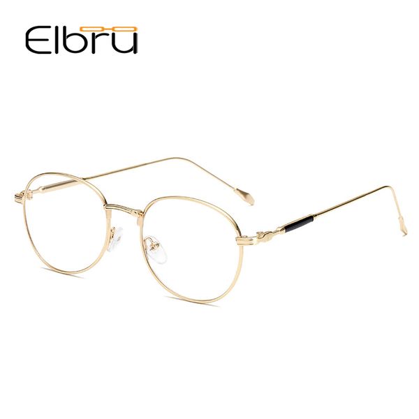 elbru simple metal eye glasses frame for men women retro oval eyeglasses transparent lens eyewear spectacle, Black
elbru simple metal eye glasses frame for men women retro oval eyeglasses transparent lens eyewear spectacle, Black