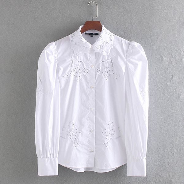 rr poplin blouses women fashion solid shirts women elegant embroidery hollow out female ladies ib, White
rr poplin blouses women fashion solid shirts women elegant embroidery hollow out female ladies ib, White