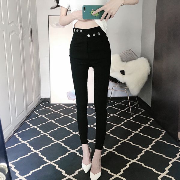 ultra-high waist slim jeans 2020 new summer thin pants womens black pants fashion, Blue
ultra-high waist slim jeans 2020 new summer thin pants womens black pants fashion, Blue