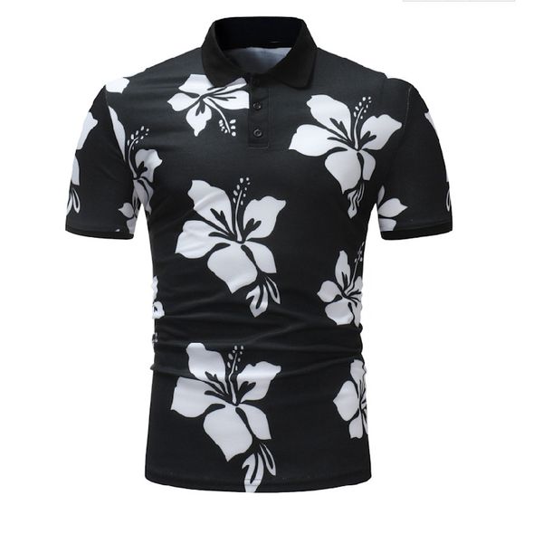 men's 2019 summer fashion mens flower shirt short sleeve men's shirt brand breathable, White;black
men's 2019 summer fashion mens flower shirt short sleeve men's shirt brand breathable, White;black