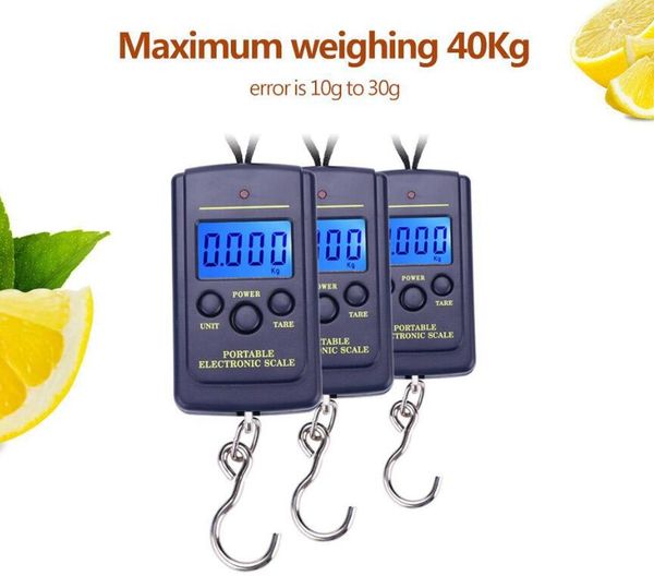 40kg x 10g mini digital scale for fishing luggage travel weighting steelyard portable electronic hanging hook scale
40kg x 10g mini digital scale for fishing luggage travel weighting steelyard portable electronic hanging hook scale
