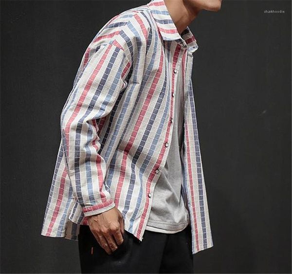 designer shirts fashion loose long sleeve single breasted mens shirts casual males clothing stripe print mens, White;black
designer shirts fashion loose long sleeve single breasted mens shirts casual males clothing stripe print mens, White;black
