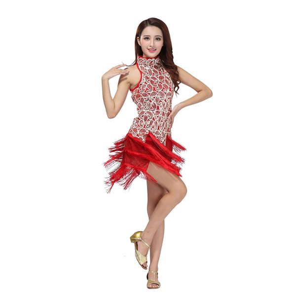 *fringes tassels dresses sequin latin tango samba ballroom salsa dance dress h, Black;red
*fringes tassels dresses sequin latin tango samba ballroom salsa dance dress h, Black;red