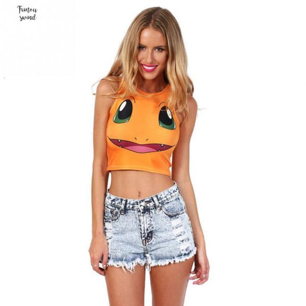 new cartoon pattern crop women camis pikachu charmander squirtle print tank colorful sleeveless tee vest, White
new cartoon pattern crop women camis pikachu charmander squirtle print tank colorful sleeveless tee vest, White