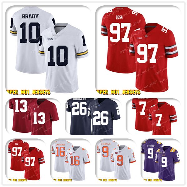 ncaa 10 tom brady nick bosa ohio state buckeyes college football jersey derrick henry marcus mariota kevin byard adoree jackson, Black;red
ncaa 10 tom brady nick bosa ohio state buckeyes college football jersey derrick henry marcus mariota kevin byard adoree jackson, Black;red
