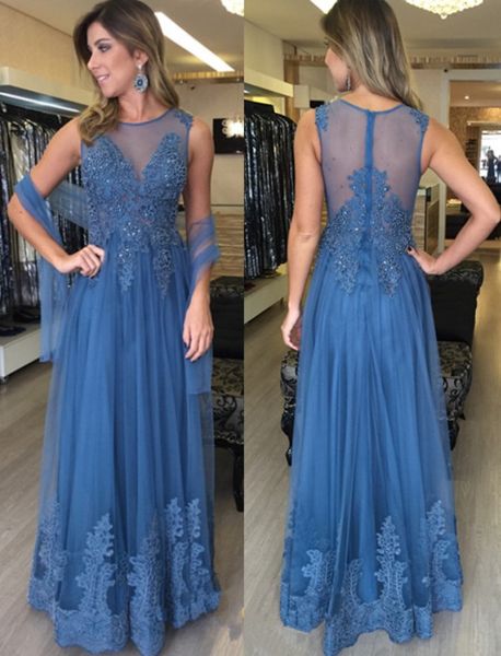 fashion dusty blue lace mother of the bride groom dresses sheer neck hollow back applique with shawl mother evening prom dress, Black;red
fashion dusty blue lace mother of the bride groom dresses sheer neck hollow back applique with shawl mother evening prom dress, Black;red