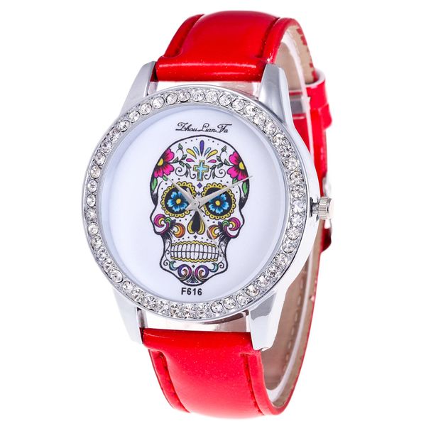 2018 women watches bracelet watch ladies skull pattern fashion leather band clock quartz wristwatch montre femme, Slivery;brown
2018 women watches bracelet watch ladies skull pattern fashion leather band clock quartz wristwatch montre femme, Slivery;brown