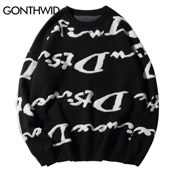 gonthwid hip hop letter knitted sweaters streetwear harajuku casual crewnect knitwear sweaters men fashion pullover jumper, White;black
gonthwid hip hop letter knitted sweaters streetwear harajuku casual crewnect knitwear sweaters men fashion pullover jumper, White;black