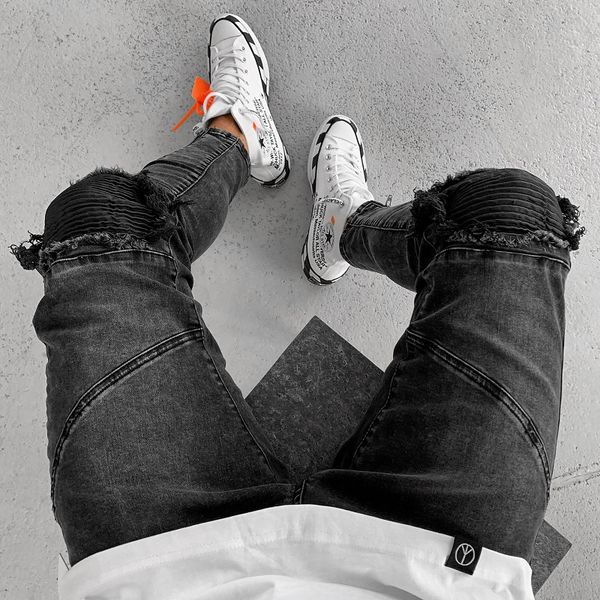 hole sale mens black jeans streetwear distressed denim pants cotton vintage hip hop trousers hiphop jeans ing, Blue
hole sale mens black jeans streetwear distressed denim pants cotton vintage hip hop trousers hiphop jeans ing, Blue