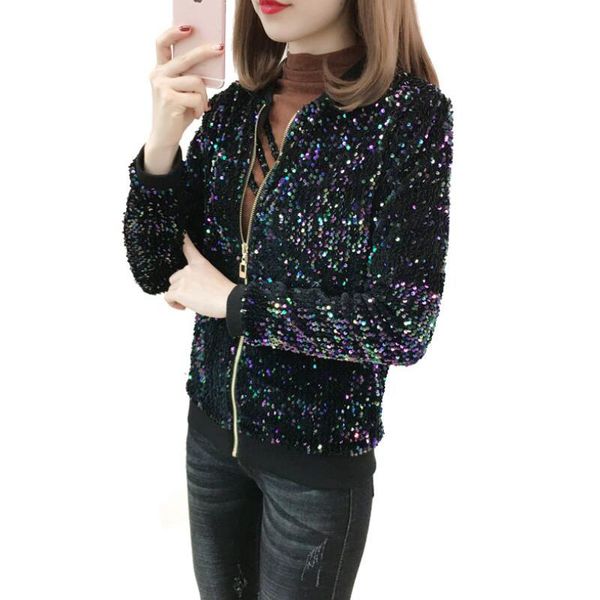 2019 women's large size 5xl spring autumn manteau femme plus velvet thickening color sequin loose fashion wild shirt female d36, Black;brown
2019 women's large size 5xl spring autumn manteau femme plus velvet thickening color sequin loose fashion wild shirt female d36, Black;brown