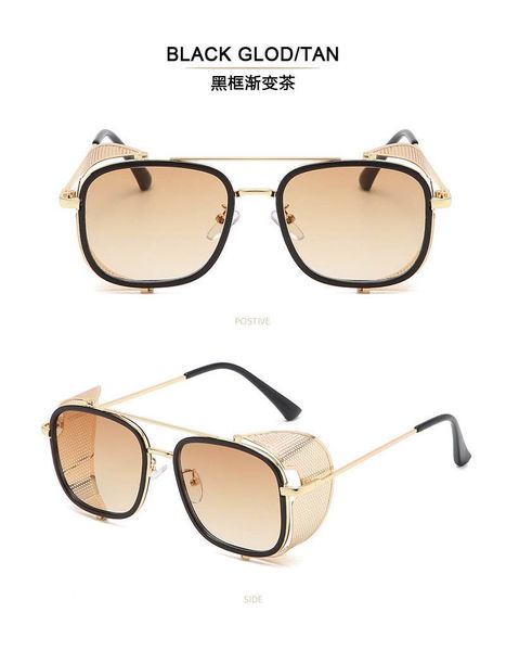 European and American women's luxury designer sunglasses, punk metal steam gold men's sunglasses, high quality sunglasses with packing box
European and American women's luxury designer sunglasses, punk metal steam gold men's sunglasses, high quality sunglasses with packing box