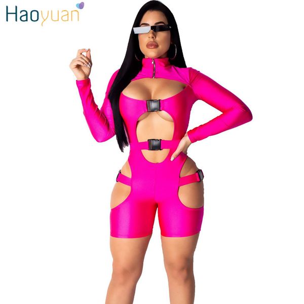haoyuan club playsuit hollow out buckle long sleeve rompers women streetwear zip one piece overalls bodycon shorts jumpsuit, Black;white
haoyuan club playsuit hollow out buckle long sleeve rompers women streetwear zip one piece overalls bodycon shorts jumpsuit, Black;white