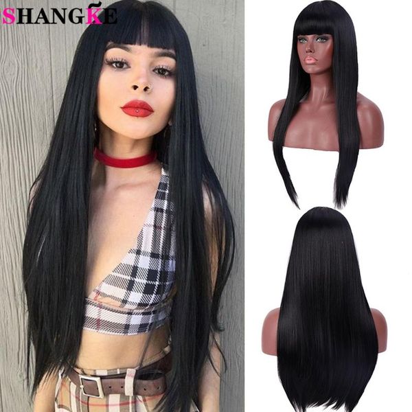 shangke 24 inches synthetic long straight with bangs cosplay wigs for women black brown blonde high temperature fake hair
shangke 24 inches synthetic long straight with bangs cosplay wigs for women black brown blonde high temperature fake hair