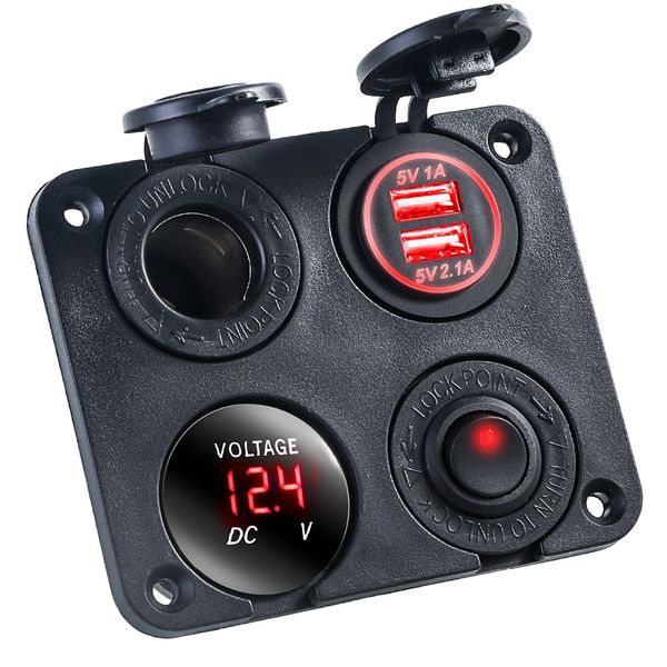 12v-24v ette lighter socket splitter 5v1a 5v2.1a usb car charger with led light for car truck marine boat camper vehicles
12v-24v ette lighter socket splitter 5v1a 5v2.1a usb car charger with led light for car truck marine boat camper vehicles