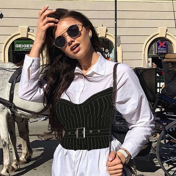 women solid camis vest shirt black striped bralette sleeveless crop strapless shirt camisole women, White
women solid camis vest shirt black striped bralette sleeveless crop strapless shirt camisole women, White