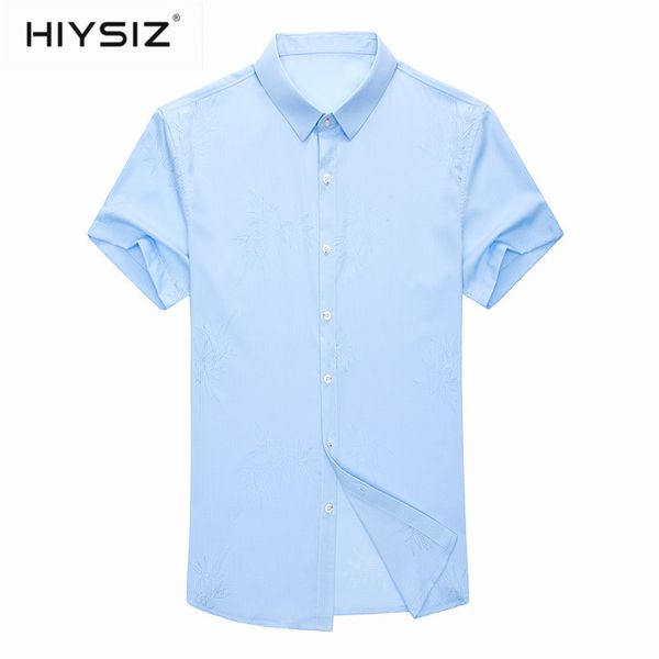 men's casual shirts hiysiz men shirt spring summer short sleeve business cotton mens clothes fashion pattern camisa masculina h6014s, White;black
men's casual shirts hiysiz men shirt spring summer short sleeve business cotton mens clothes fashion pattern camisa masculina h6014s, White;black